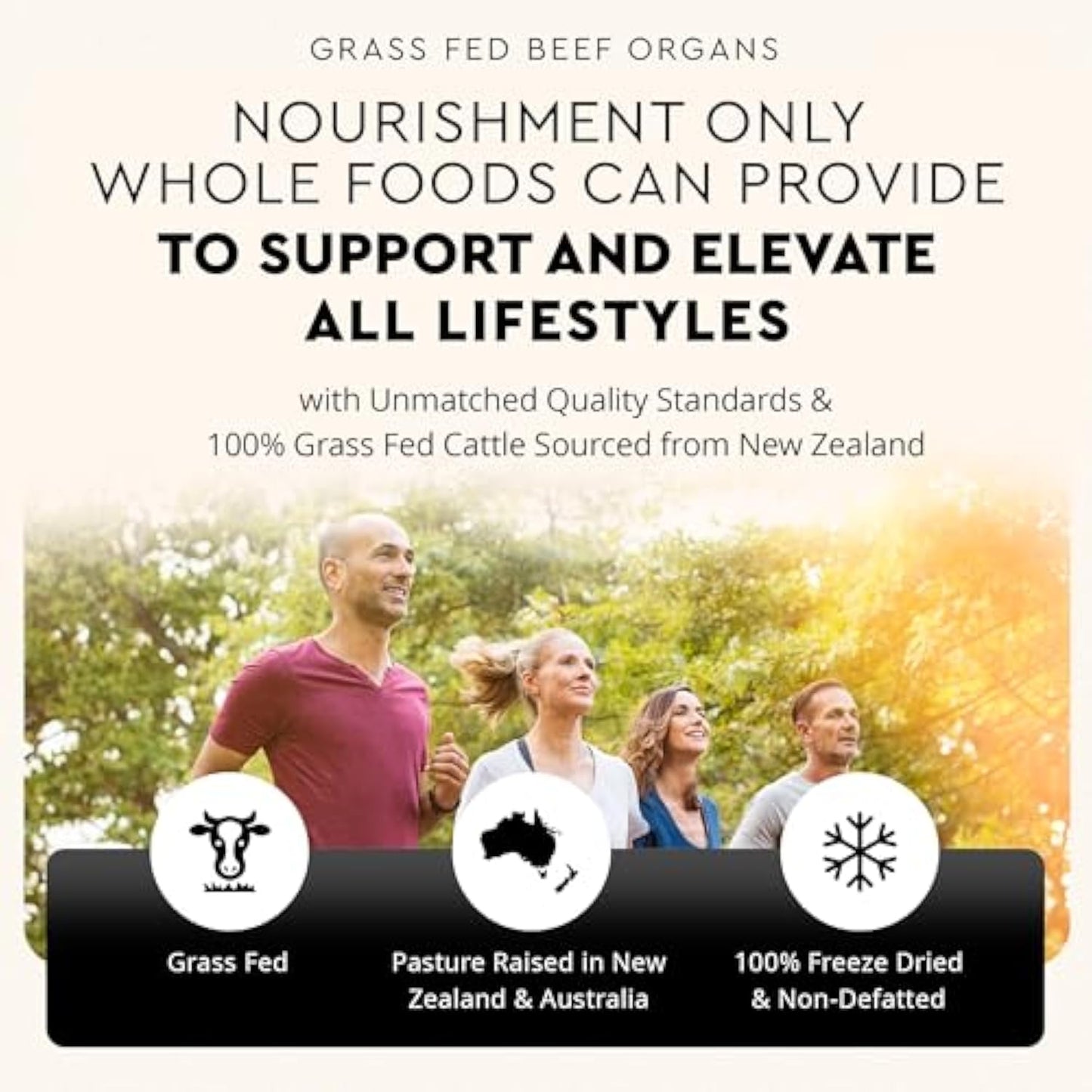 Ancestral Supplements Grass Fed Beef Organ Supplement, supports wholeBody Wellness with Proprietary Blend ofLiver, Heart, Kidney, Pancreas, Spleen,Freeze-Dried Beef, Non-GMO, 180Capsules